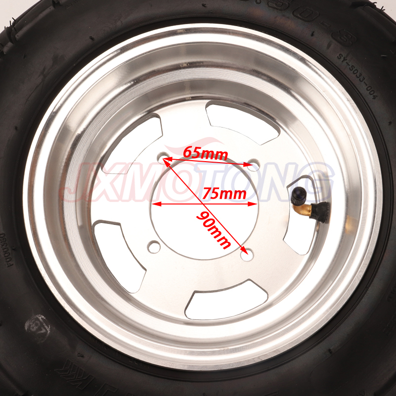Aluminium Naaf Voor Aap Z50 Z50R Z50J Motor Scooter Bike 3.50-8 Band En Wiel Hub Met binnenband 8 Inch