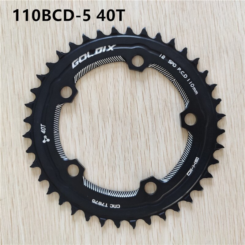 GOLDIX-plato de bicicleta de carretera, ancho estrecho, 38T-58T, plato de bicicleta, accesorios de manivela, BCD 110BCD: 40t