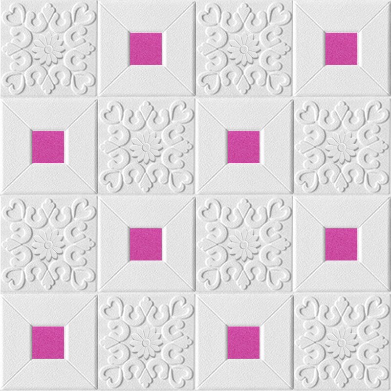 3D Wall Sticker Stereo Ceiling Panel Roof Decor Foam Wallpaper Self-adhesive Waterproof DIY Living Room Decoration TV Background: 03 / 10pcsX70X70cm