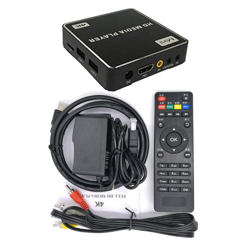 4K Media Player - RK3229 Processor - 8GB Storage - HDMI Output - Built-in Speaker