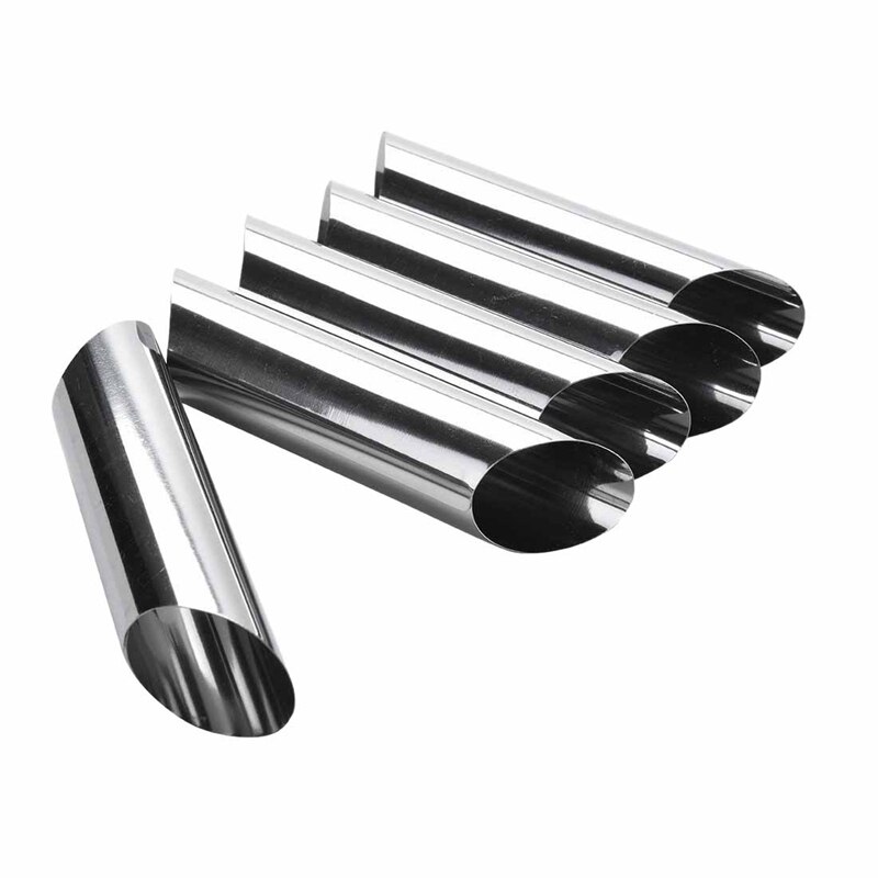 Set Van 14 430 Rvs Buizen Cannoli Gebak Formulieren Mallen-5 Inch