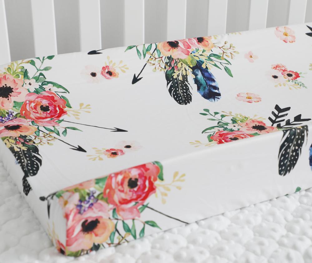 Baby Veranderende Pad Covers Zuigelingen Voorzien Veranderende Tafel Lakens voor Meisjes Jongens (Veer)