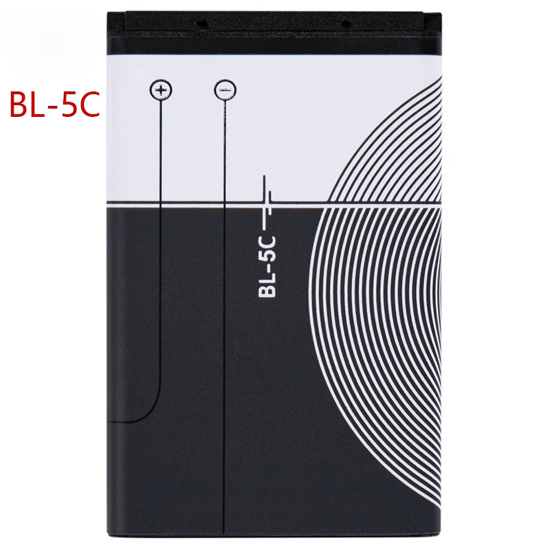 Batería de teléfono BL-4C BL-5C BL-4UL BL-5B BL-5J para Nokia 6100 6300 6260 6136S 2630 5070 C2-01 BL 4C BL 5C BL5C: Verde