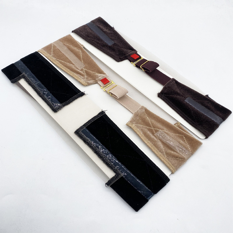 Grip per parrucca da donna in morbido velluto antiscivolo Fascia per capelli da donna Fascia in silicone Velluto per contenere accessori per parrucche