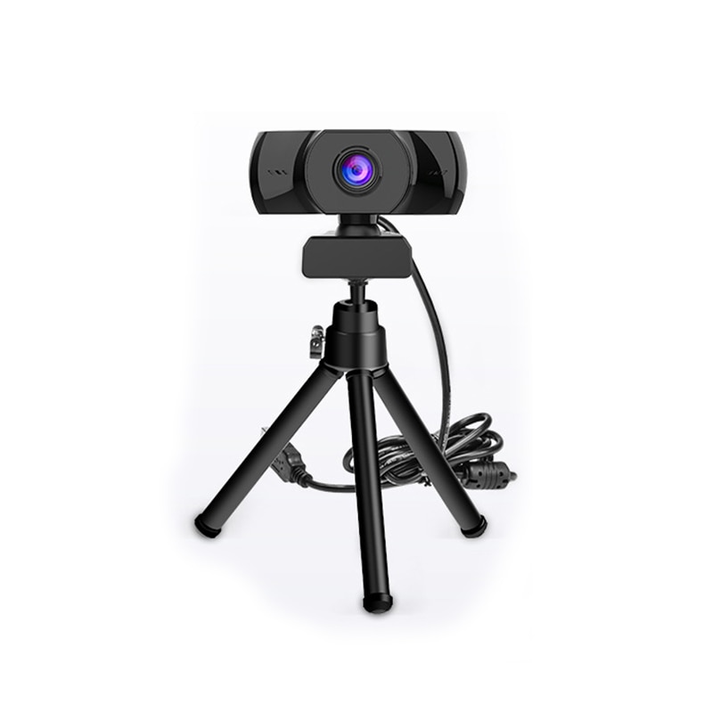 HD 1080P Câmeras de Foco Automático Na Webcam Built-in Mic High-end Chamada de Vídeo Web Cam Para PC Desktop Laptop Webcams Computador Com Suporte