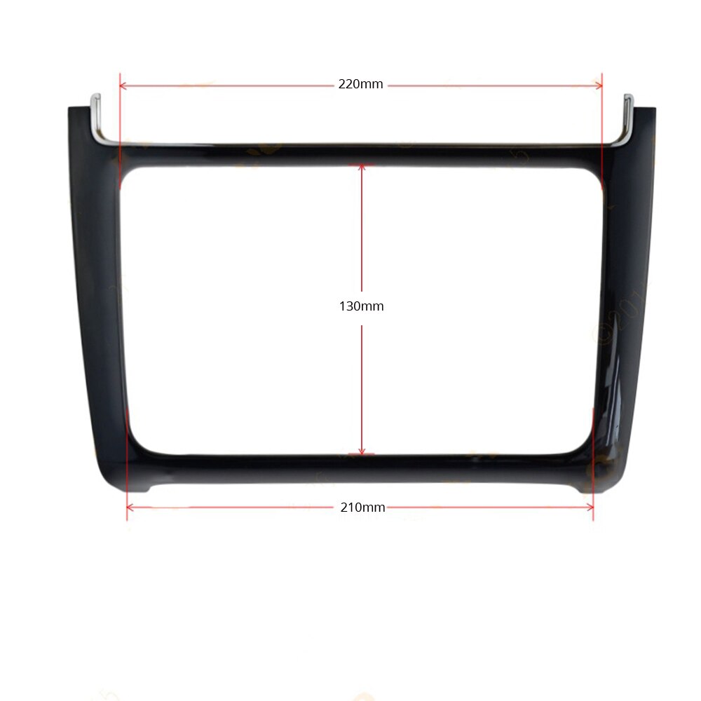 Android Auto DVD Frame voor Volkswagen VW Polo 2 Din Auto Radio Stereo Fascias Speler Panel dashboard