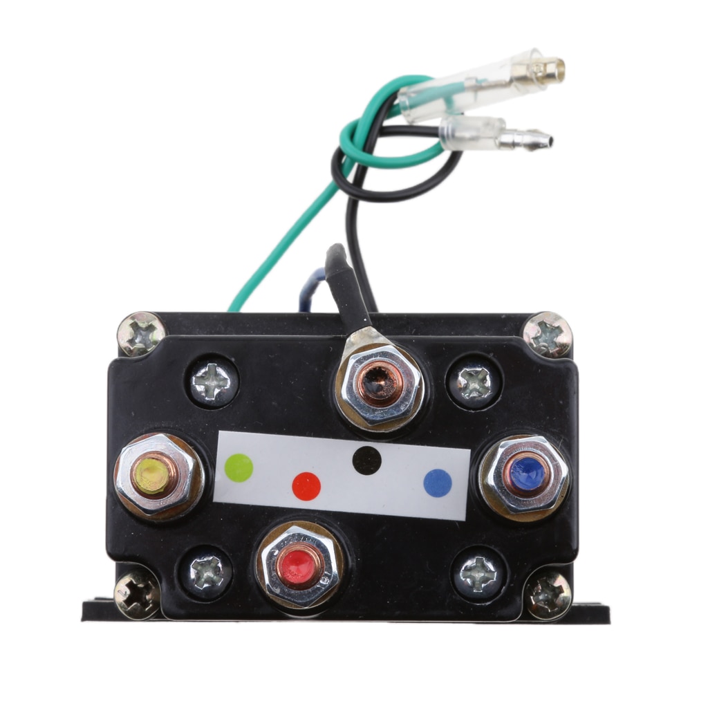 12v 500a atv vinsch solenoid kontaktor relä universal för 9500-17000 lbs atv utv 4wd 4 x 4 vinschar byte 80*7.5*40.5mm