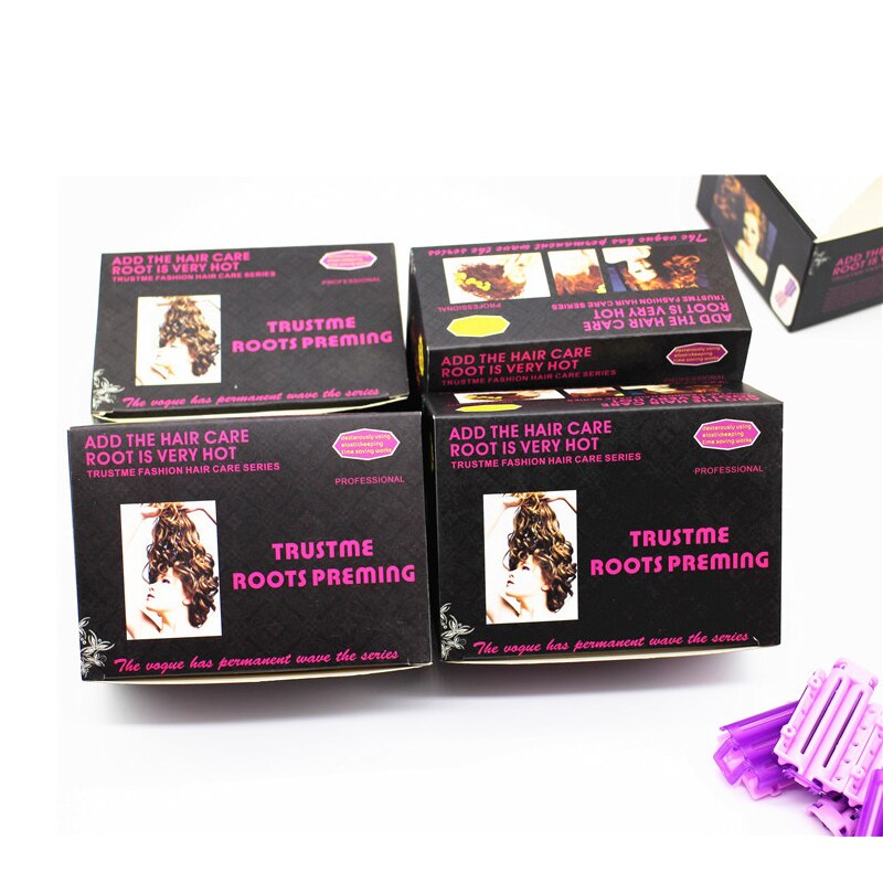 45pcs Hair Rollers Root Fluffy Clamps Wave Perm Rod DIY Bars Corn Clips Corrugation Hair Curler Hairdressing Styling Tool