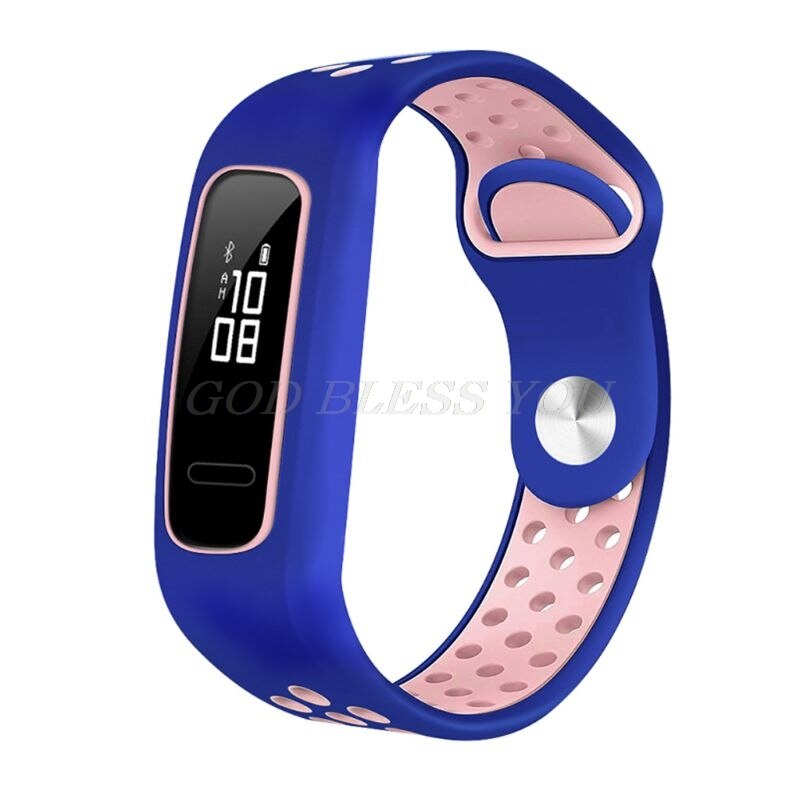 Zachte Siliconen Twee-Kleur Band Polsband Armband Vervanging Voor Huawei 3e/Huawei Honor 4 Running/huawei AW70 Smart Horloge: E