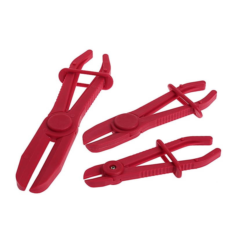 3Pcs Nylon Hose Clamp Tool Set Brake Fuel Water Line Clamp Plier Hands Free