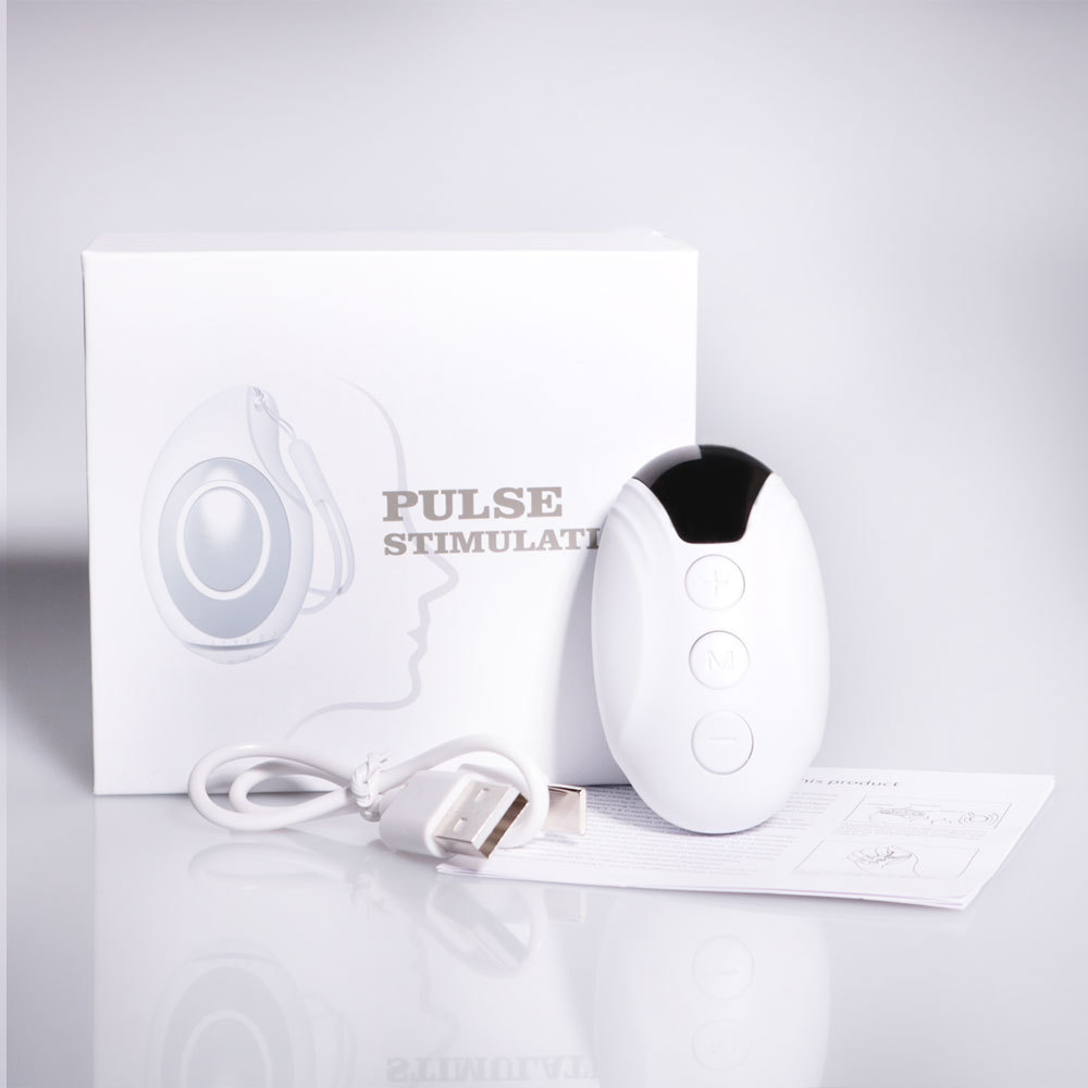 Slim slaapinstrument Angstverlichting Neuro-slaapzenuwen Slapeloosheid Kalmeren apparaat Gezonde pulsstimulatie Handheld slapen: WHITE
