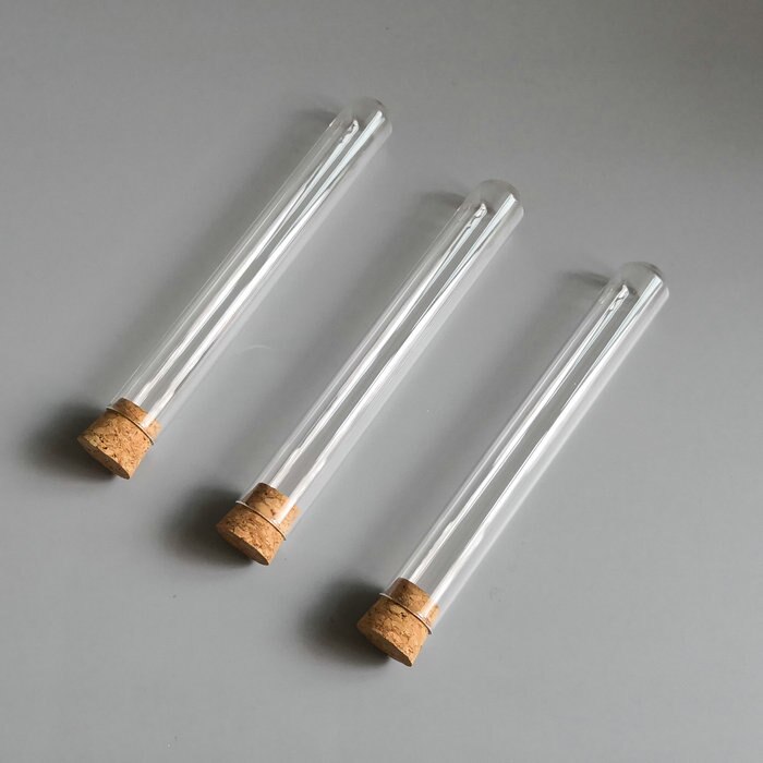 10pcs/lot 20x150mm Clear Glass Test Tubes U-Shaped Bottom Laboratory DIA 8-INCH