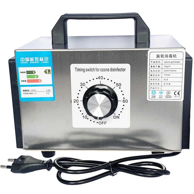 Air Purifier Ozone Generator 220V 60g Air Cleaner Ozono Disinfection Sterilization Ozonizer Cleaning Formaldehy: 60g with shell