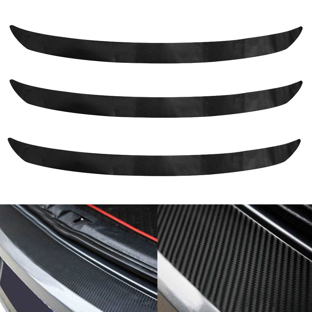 3D Carbon Fiber Achterbumper Auto Plaat Sticker Trim Protector Voor VW Golf MK6 GTI R20 Auto Anti Scratch Tool