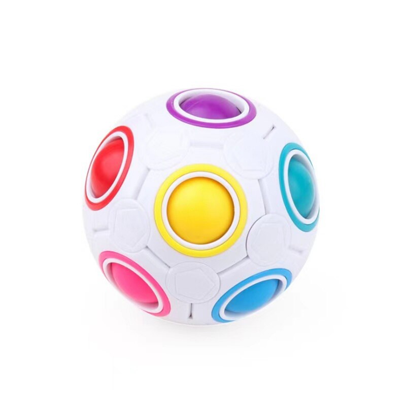 Magic Rainbow Ball Cube Speed Puzzle Ball Funny Toys for Children Adult Stress Reliever Toy Kids Educational Learning