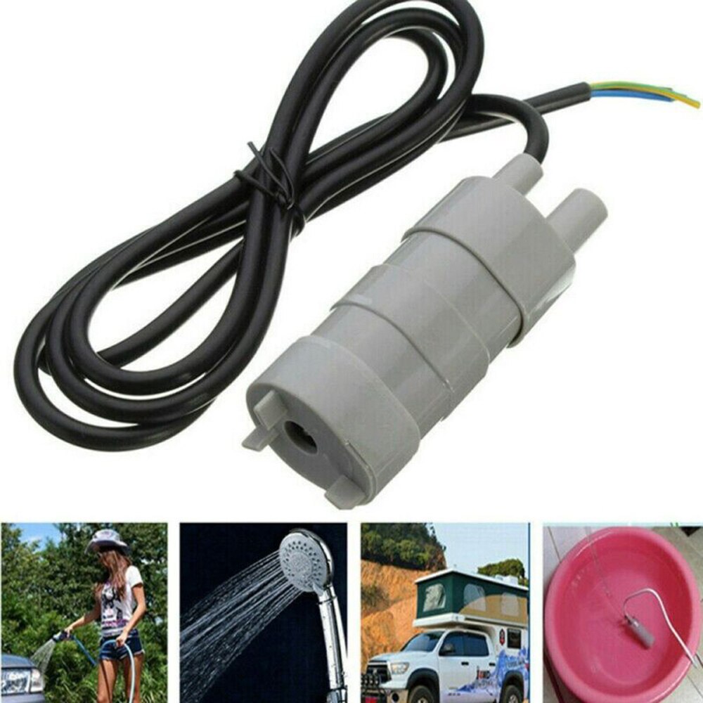 1x 12V Submersible Pump Water Pump Camper Motorhome High Flow Whale Pond Aquarium 1000L/H 5M Tank Fountain