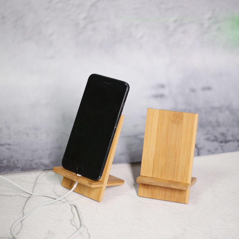 Houten Telefoon Houder Stand Mobiele Smartphone Ondersteuning Tablet Stand Voor Bureau Mobiele Telefoon Houder Stand Draagbare Mobiele