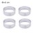 6 8 10 Cm Rvs Taartvorm Ring Taartje Cake Mousse Mallen Cirkel Cutter Pie Ring Hittebestendig geperforeerde: 4PCS 6CM