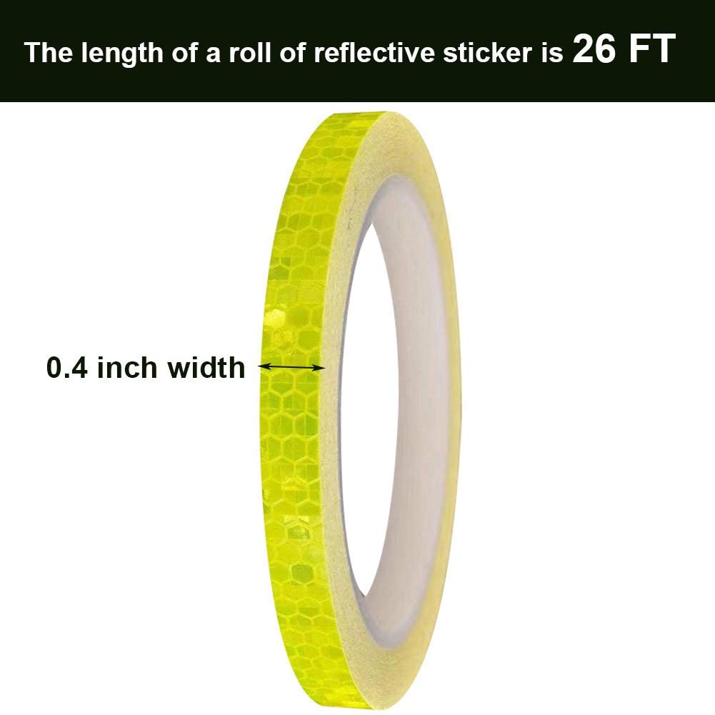Reflective Tape Outdoor Safety Warning Lighting Sticker Waterproof Bike Reflector Tape for Car, Bicycle, Motorcycle DIY