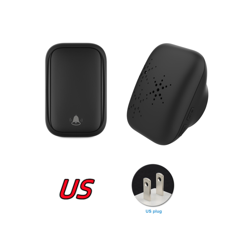 Cerhot Self Powered Outdoor Wireless Doorbell Waterproof Door Ring Chime 150M Distance 38 Songs Home Welcome Door Bell Sets