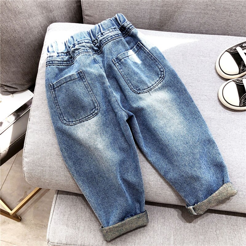 Gooporson Fall Jeans Kids Girl Broken Hole Denim Trousers Toddler Girls Casual Jeans Autumn Korean Denim Pants Legs
