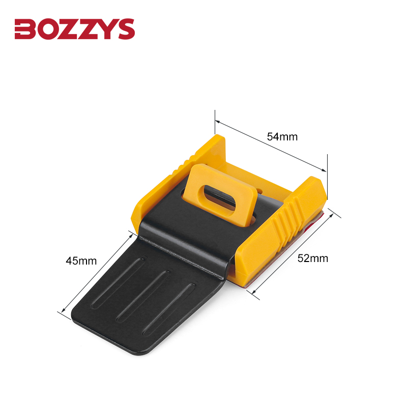 Bozzys Elektrische Handgreep Gaten Lockout Tagout Apparaten Voor Laagspanningslade Kast Deuren Lock-Out D81-3: YELLOW