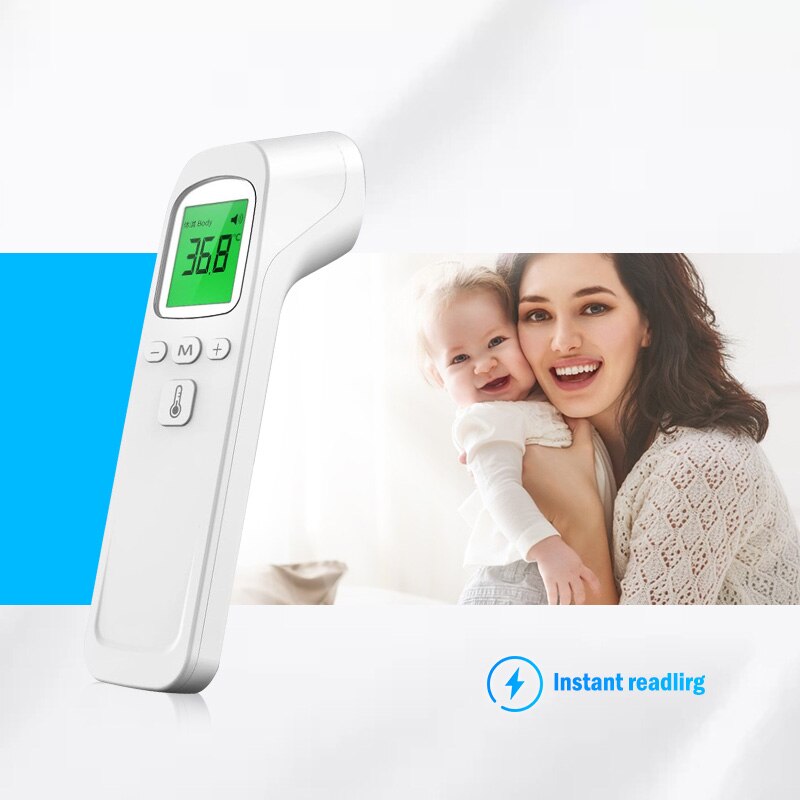 Digitale Thermometer Lcd Non-Contact Oor Devicethermometer Voorhoofd Infrarood Body Voor Volwassen Kinderen Meting Voorhoofd