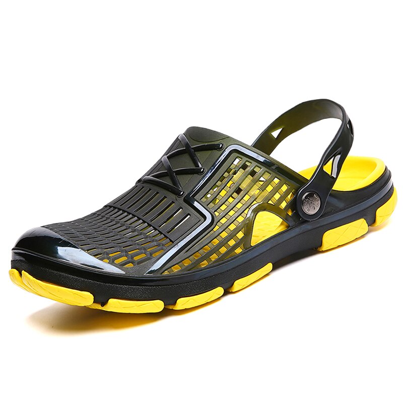 ZGZJYWM Jelly Shoes Unisex Summer Men Beach Sandals Hollow Slippers Men Flip Flop Sandalias Outdoor Summer Chanclas