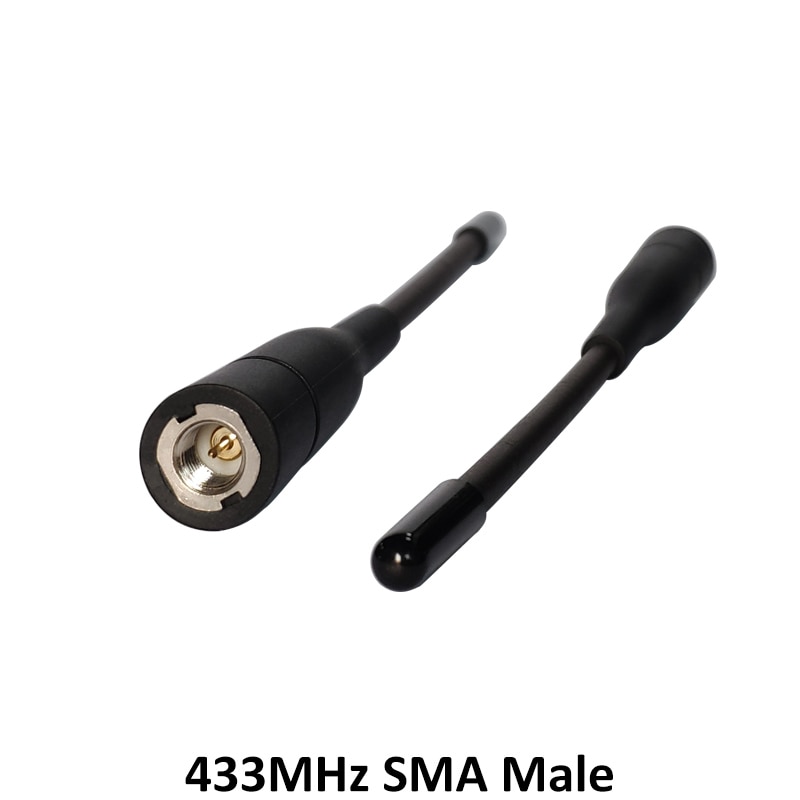 1 pçs 433 mhz antena sma conector macho antenas 433 mhz antenas direcionais à prova dwireless água para walkie talkie sem fio