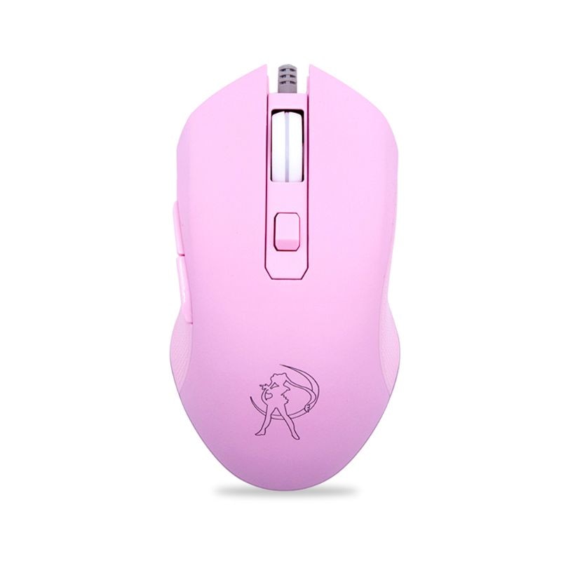 Gaming Mouse Silent Click 7 Colors LED Light Optical Game Mice Ergonomic USB Wired with 3200 DPI and 6 Buttons for PC Computer