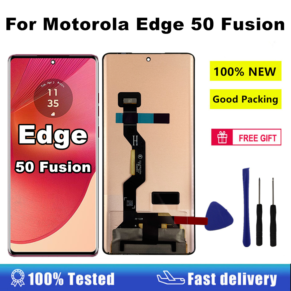 6.7" P-OLED For Motorola Edge 50 Fusion LCD Display Touch Screen Digitizer Assembly For Moto Edge 50 Fusion LCD Display XT2429-1