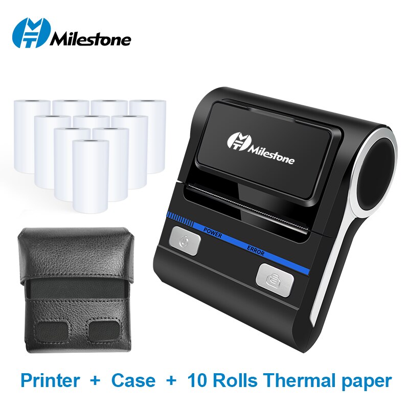 Bluetooth Receipt Printers Wireless Thermal Printer 80mm Compatible With Android/Windows Mini USB POS Printer For Restaurant