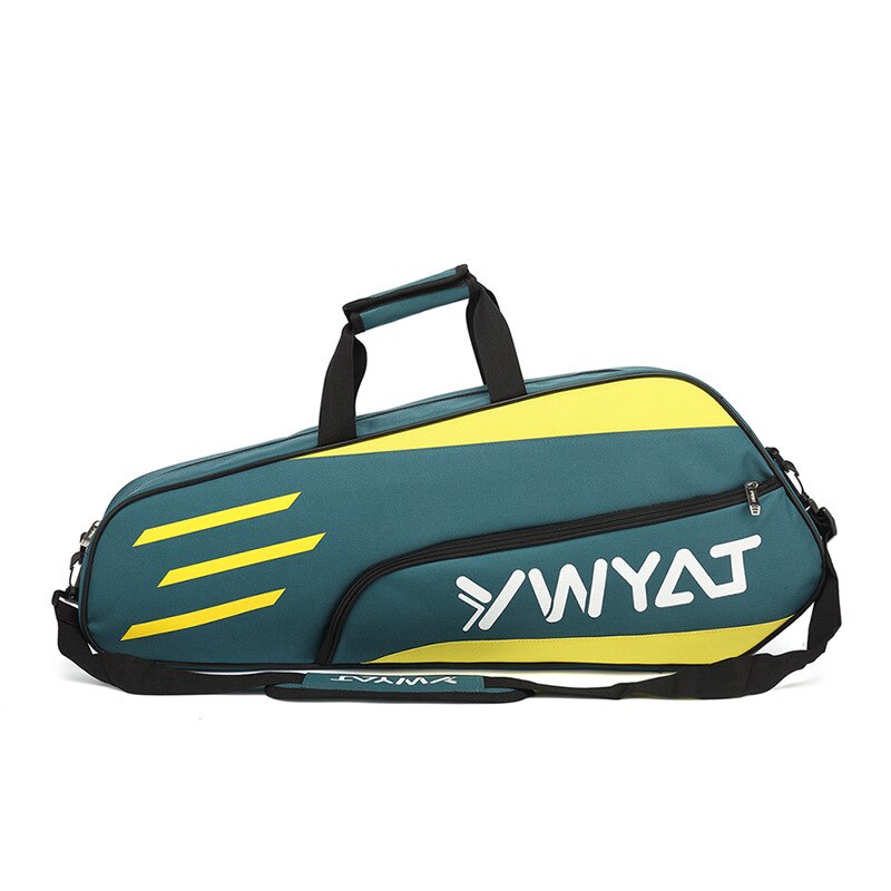 Squash Badminton Racket Tennis Tas Grote Lichtgewicht Waterdichte Rugzak Schoudertas 3 Tennis Rackets Outdoor Training -40: green