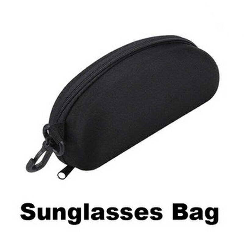 2 Large Camouflage Hard Zipper Sunglasses Cases With Hook At Men
