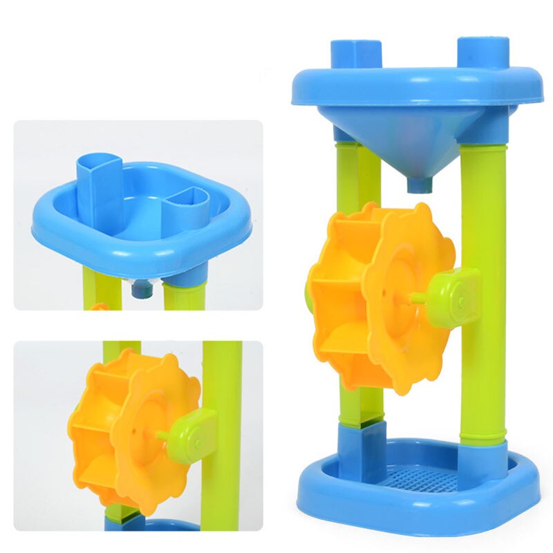 Colorful Beach Sand Toys Pools Water Fun Play Game Summer Toy Sand Molds Set Play Cart Baby Beach Game Kids