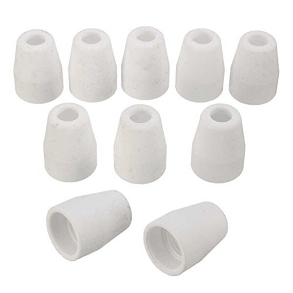 60 stuks/set keramische + rode koperen luchtplasmasnijdmachine verbruiksartikelen verlengde punt spuitmonden elektrode voor  pt31 lg40 snijbranders