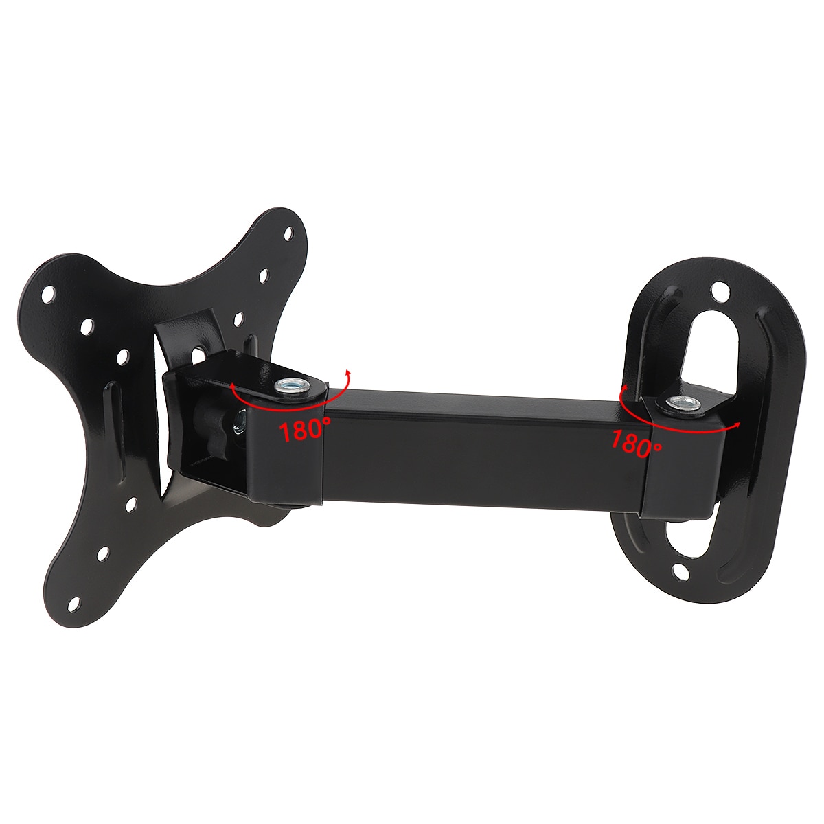 10KG Adjustable TV Wall Mount TV Holder Rotated Fixed TV Wall Bracket TV Frame 15° Tilt Swivel for 14-26Inch LCD LED Monitor