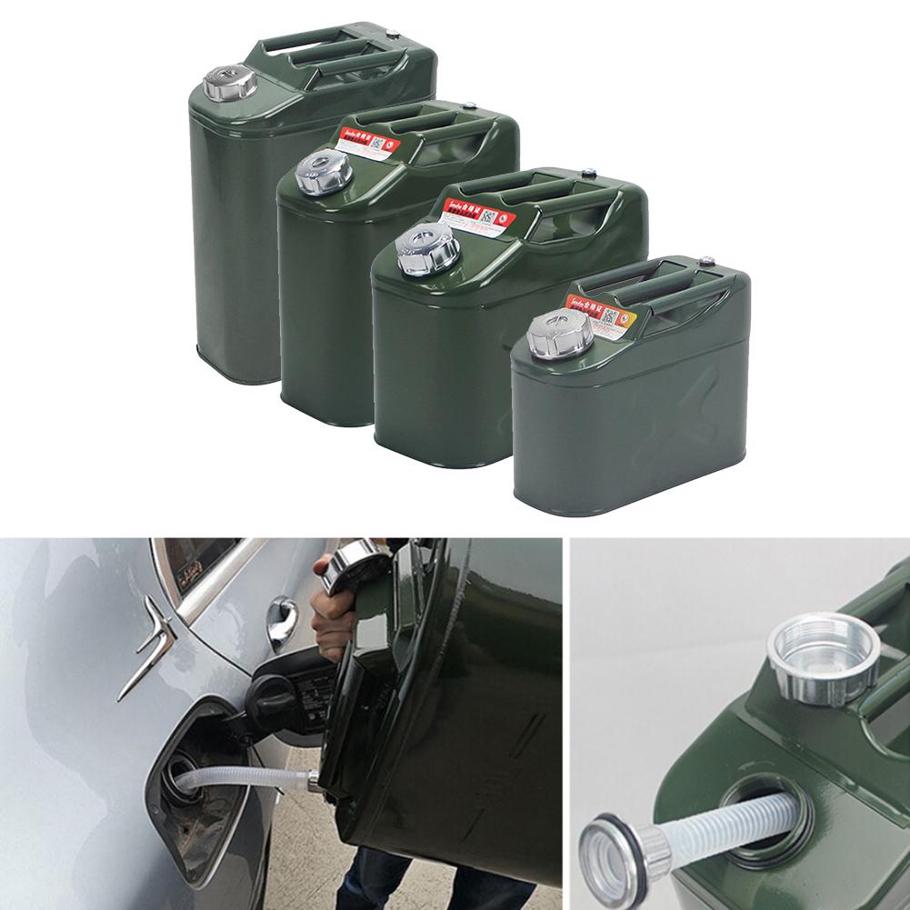 Upgrade thicker 20L Car Gasoline Diesel Fuel Tank Can Metal Iron Oil Drum Petrol Spare Barrel Car Motorcycle Accessories