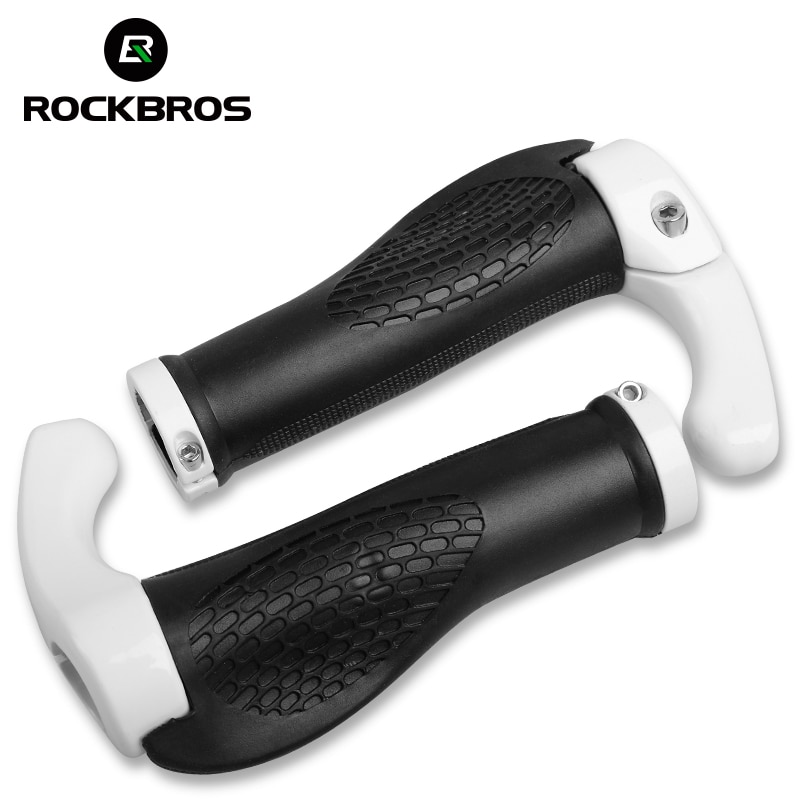 Rockbros fietsstuur grip ergonomische antislip rubberen handgrepen lock-on cover fietsstuur mtb racefiets accessoires