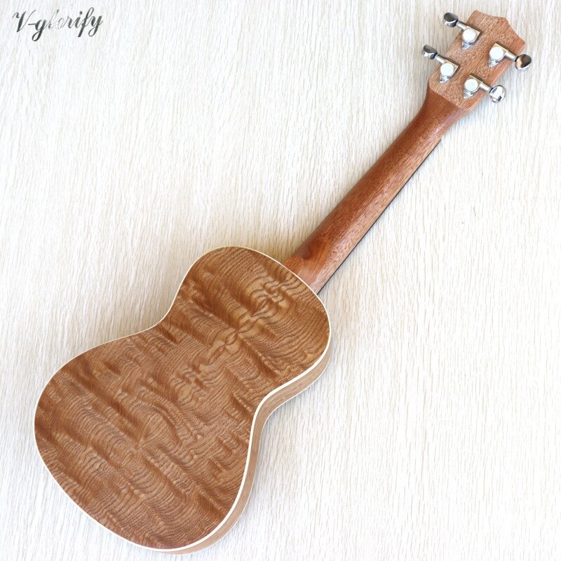 4 string full ashwood body ukulele guitar 24 inch natural color matte finish children mini uk bass guitar with free ukulele bag