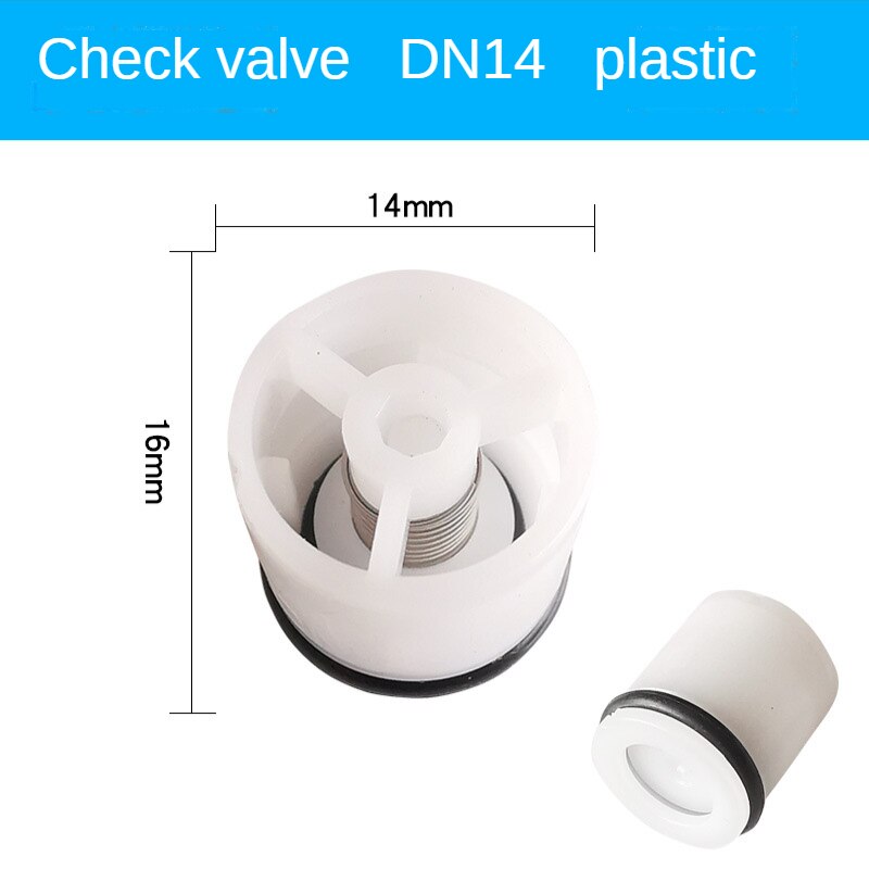 Plastic Plug Check Valve Core One-way Valve Core Plastic Check Valve Core Embedded Spring Check Valve: Burgundy