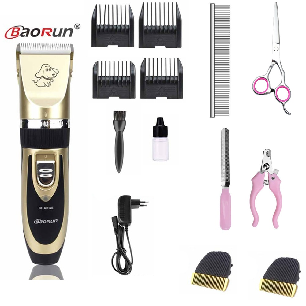 Grooming Kit Rechargeable Pet Dog Cat Hair Trimmer Electrical Clipper Shaver Set Haircut Machine