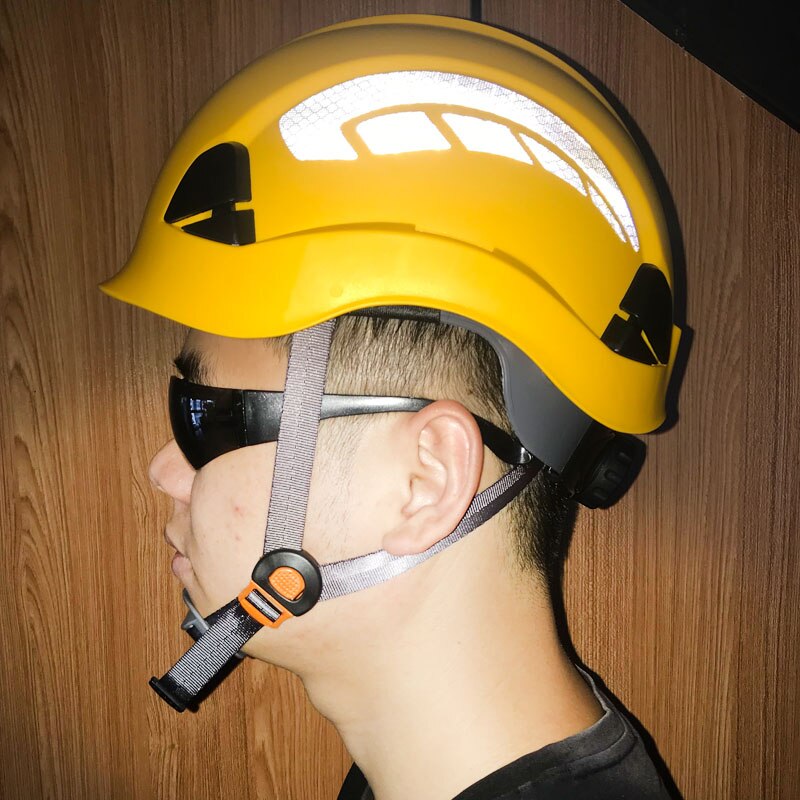 DARLINGWELL Reflective Hard Hat Night Work Safety Helmet With High Vis Reflection Tape Outdoor Riding Climing Rescue Traffic Cap