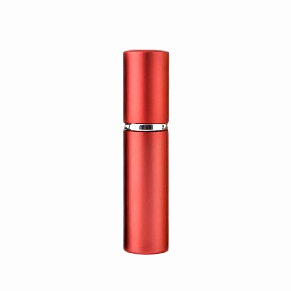 5ml rechargeable Mini vaporisateur de parfum en aluminium vaporisateur atomiseur vide contenants cosmétiques Portable voyage bouteille de parfum: Red