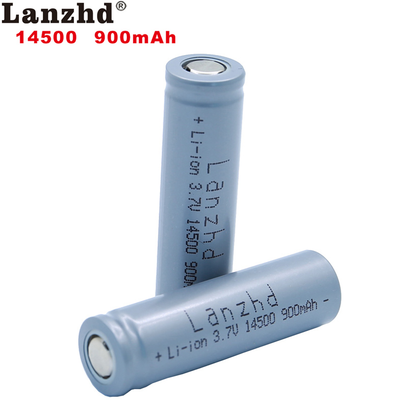 1-24 szt. 14500 900mAh 3.7V litowo-jonowe akumulatory ogniwo litowe do latarki Led latarka z myszą