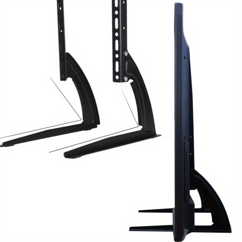 Universele TV-standaardpoten TV-voeten voor LCD/LED/OLED/Plasma-tv's, tafelblad TV-standaard voetstukverhoger voor plat en gebogen scherm
