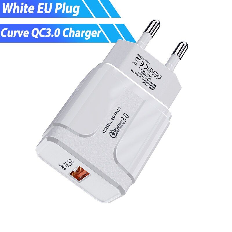 Quick Charge 3.0 Charger 9V 2a Snel Opladen Voor Oukitel WP2 Y4800 Wp5000 K12 Blackview BV9900 BV8000 Ulefone Power 6 Doogee: EU Charger only WH