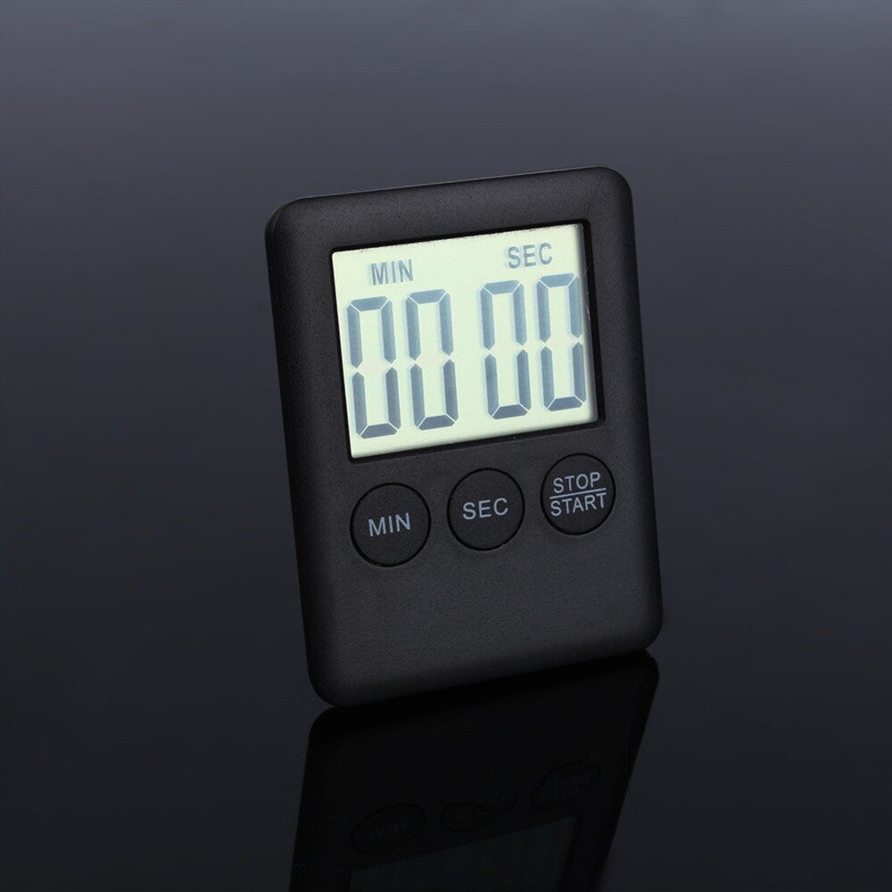 LCD Digital Kitchen Timer Loud Alarm Cooking Timer Alarm with Magnet Square Large Electronic Timers Cooking Tools 99 Minutes