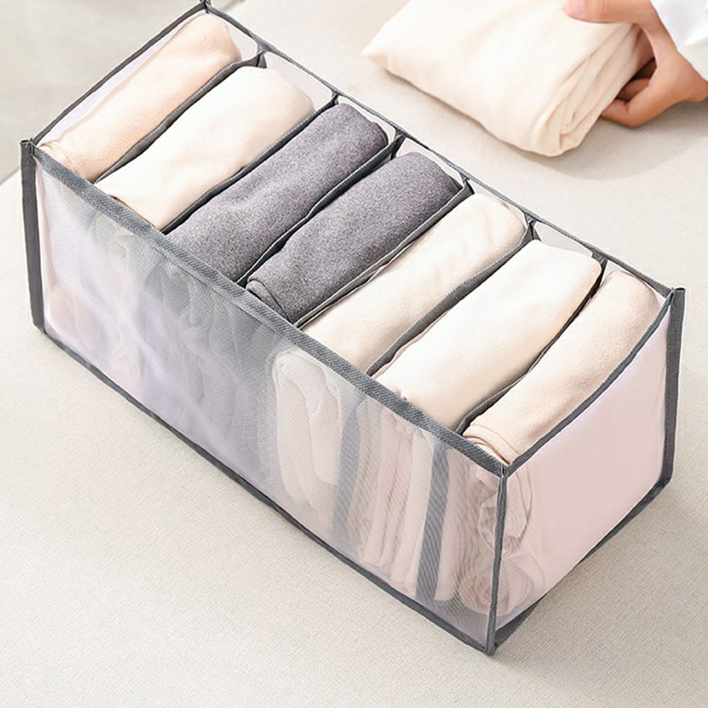 Foldable Jeans Storage Box Cubes Storage Boxes Socks Clothes Underpants Organizer Drawers Divider Box Cabinet Drawer Divider