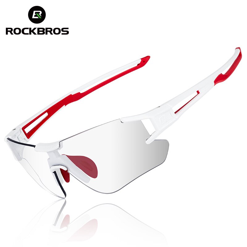 ROCKBROS Fietsen Wrap Zonnebril mannen Meekleurende Sport Bril Outdoors UV400 Fiets Outdoor Sportbrillen Bril Bril: 10126